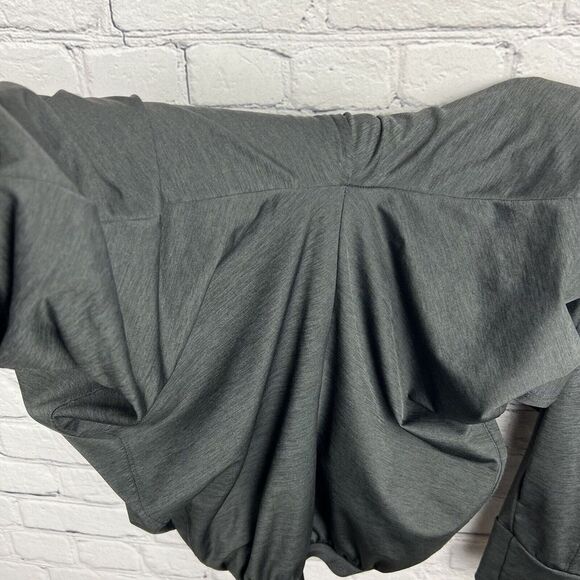 Puma Women's Joggers Charcoal Gray Black Logo Waistband Pockets Stretch Size‎ XL - Picture 9 of 13